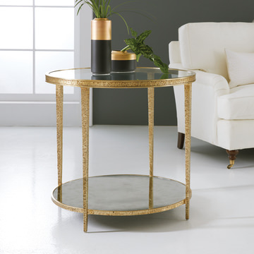 image Small Sculpture Round End Table