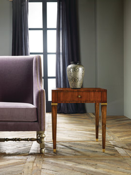 Modern Rosewood End Table