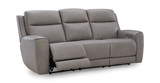 Campbell Power Leather Sofa - Coin thumbnail 2