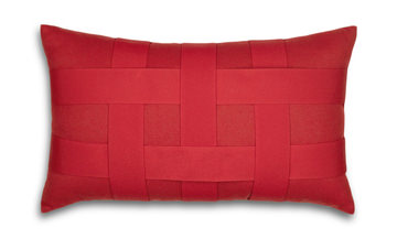 image Basketweave Rouge Pillow