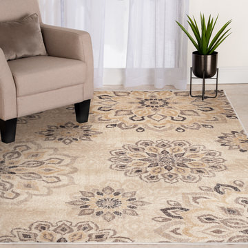 Minerva/Asterin Alabaster Area Rug - 5′0″ x 7′3″