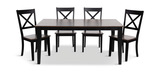 À La Carte Dining Table And 4 Chairs - Black thumbnail 3