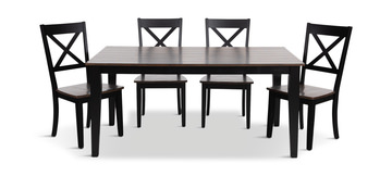 À La Carte Dining Table And 4 Chairs - Black