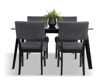 Ireland Extension Table With 4 Chairs - Espresso