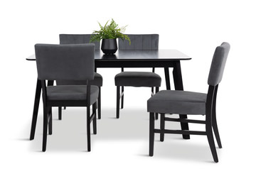 Ireland Extension Table With 4 Chairs - Espresso