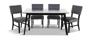 Ireland Extension Table With 4 Chairs - Espresso