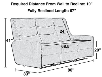 Nash Leather Power Reclining Sofa