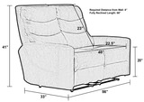 Nash Leather Power Reclining Loveseat thumbnail 10