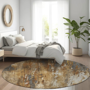 Kochi Rust Area Rug - 8′0″ X 8′0″