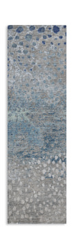 Kochi Gray Washable Area Rug - 2′3″ X 7′6″