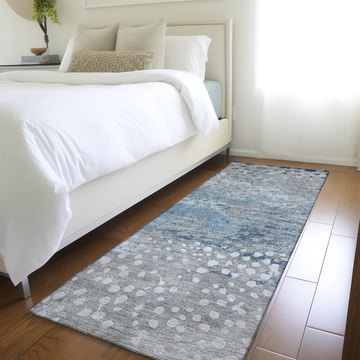 Kochi Gray Washable Area Rug - 2′3″ X 7′6″