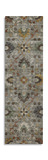 Silk Road Pewter Washable Area Rug - 2′3″ X 7′6″ thumbnail 1