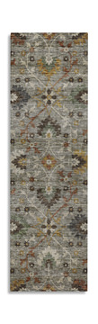 Silk Road Pewter Washable Area Rug - 2′3″ X 7′6″