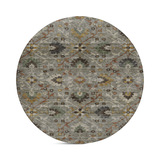 Silk Road Pewter Washable Area Rug - 8′0″ X 8′0″ thumbnail 1