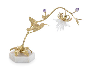 image Hummingbird And Selenite Sculpture