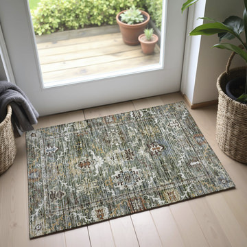 Silk Road Basil Washable Area Rug - 3′0″ X 5′0″