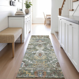 Silk Road Basil Washable Area Rug - 2′3″ X 7′6″ thumbnail 2