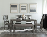 Berkley Dining Table With 4 Chairs And Bench thumbnail 2