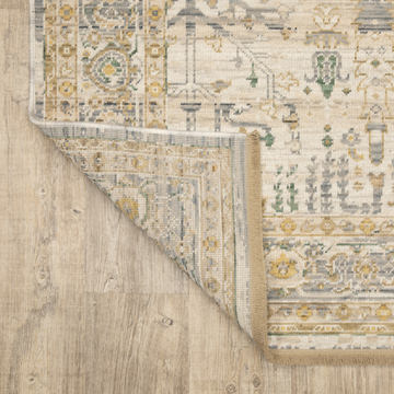 Acacia Beige/Tan Area Rug - 9′10″ X 12′10″