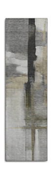 Ravenna Gray Washable Area Rug - 2′3″ X 7′6″