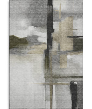 image Ravenna Gray Washable Area Rug - 5′0″ X 7′6″