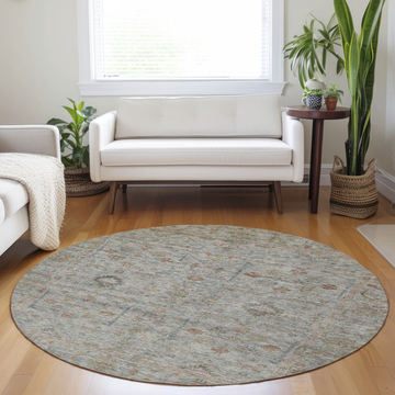 Ravenna Taupe Washable Area Rug - 8′0″ X 8′0″