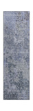 Bresca Blue Washable Area Rug - 2′3″ X 7′6″ thumbnail 1