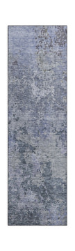 Bresca Blue Washable Area Rug - 2′3″ X 7′6″