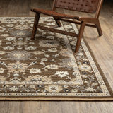 Acacia Kashan/Coffee Area Rug - 2′0″ X 3′0″ thumbnail 3