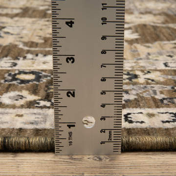 Acacia Kashan/Coffee Area Rug - 9′10″ X 12′10″