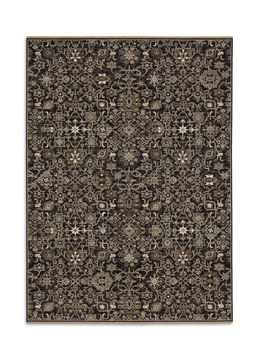 image Acacia Persian/Charcoal Area Rug - 5′0″ X 7′6″