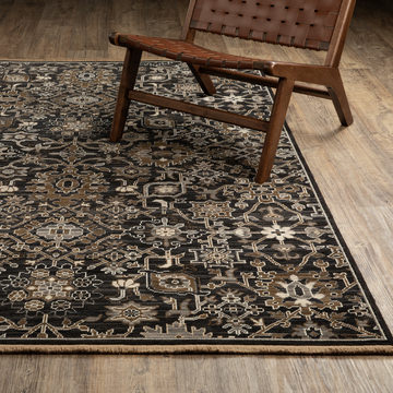 Acacia Persian/Charcoal Area Rug - 9′10″ X 12′10″