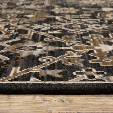 Acacia Persian/Charcoal Area Rug - 9′10″ X 12′10″