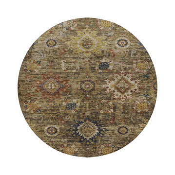 Silk Road Clove Washable Area Rug - 8′0″ X 8′0″