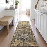 Silk Road Clove Washable Area Rug - 2′3″ X 7′6″ thumbnail 2