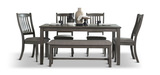 Berkley Dining Table With 4 Chairs And Bench thumbnail 1
