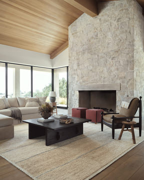 Amber Lewis Sky/Wheat Area Rug - 7′9″ X 9′9″