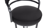 Suni Pewter Swivel Barstool thumbnail 3