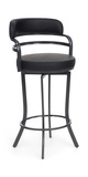 Suni Pewter Swivel Barstool thumbnail 1
