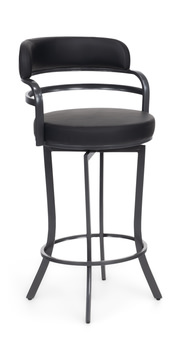 image Suni Pewter Swivel Barstool