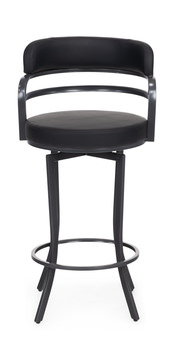 Suni Pewter Swivel Barstool