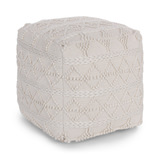 Leah Square Pouf thumbnail 1