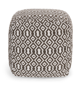 Daisy Square Pouf