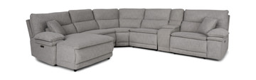 image Leo 6 Piece Power Reclining Modular Sectional with Left Chaise