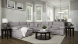 Leo 6 Piece Power Reclining Modular Sectional with Left Chaise thumbnail 4