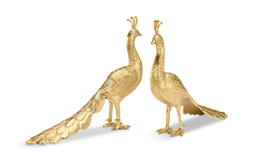 image Brass Peacocks