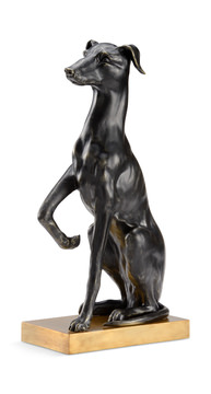 image Greyhound Black Sculpture