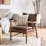 Kiannah Leather Club Chair thumbnail 3
