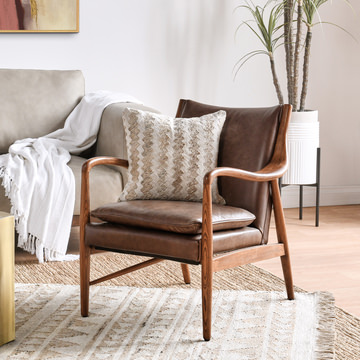 Kiannah Leather Club Chair