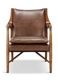 Kiannah Leather Club Chair thumbnail 2